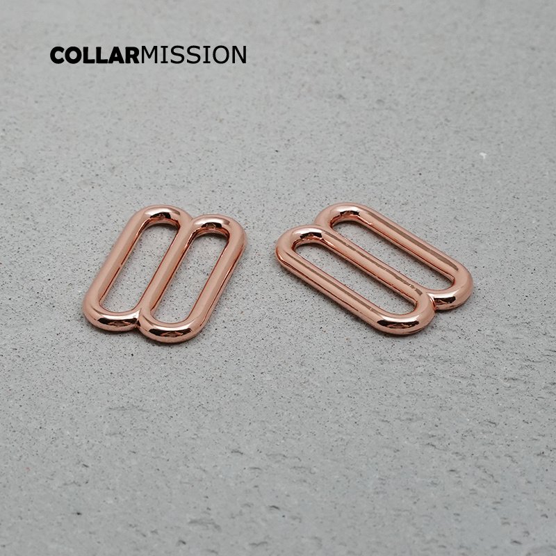 DIY dog collar For 30mm adjustable buckle loop for dog collar harness backpack strap accessory rose gold BZK30M