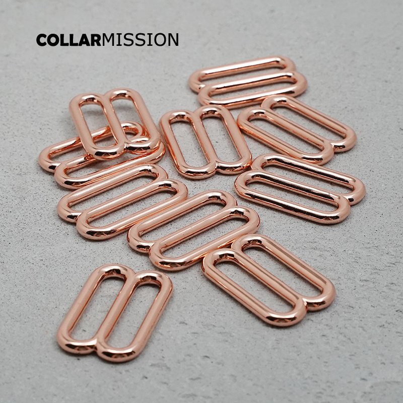DIY dog collar For 30mm adjustable buckle loop for dog collar harness backpack strap accessory rose gold BZK30M - Image 7