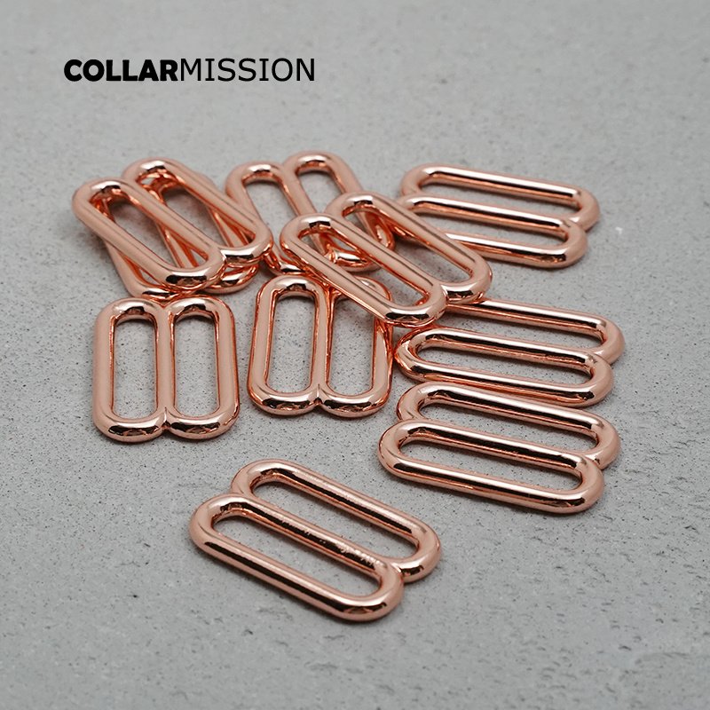 DIY dog collar For 30mm adjustable buckle loop for dog collar harness backpack strap accessory rose gold BZK30M - Image 8