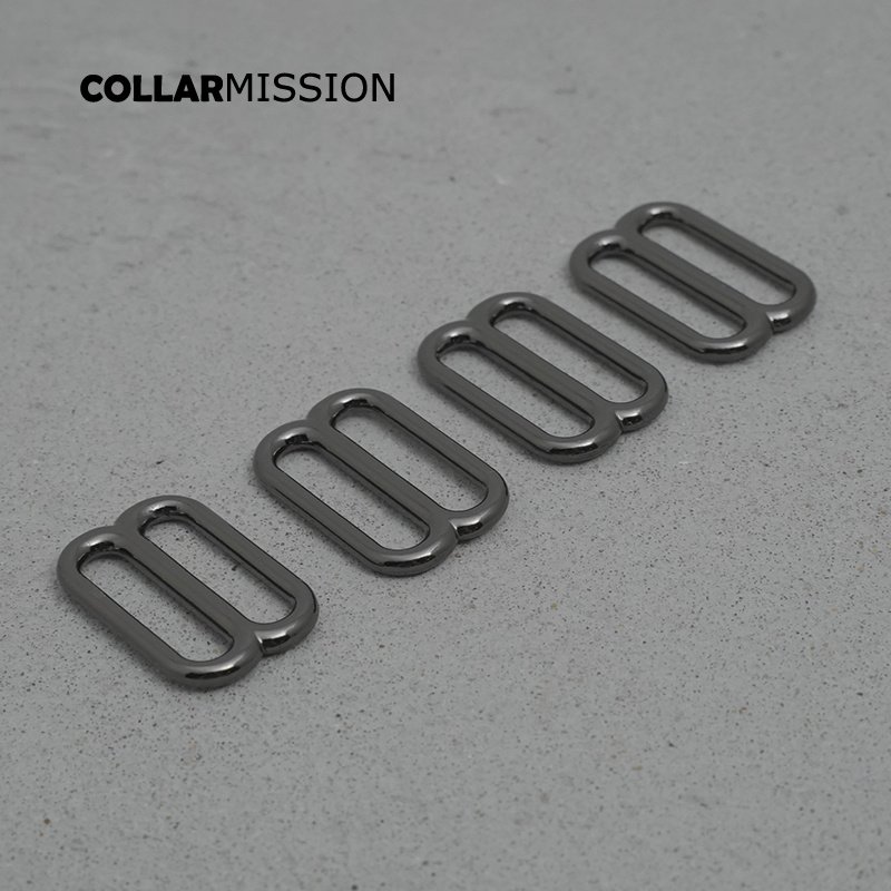25mm metal adjustable slide buckle black hardware for handmade dog cat necklace collars Belts Bags durable adjuster BZK25QH - Image 6