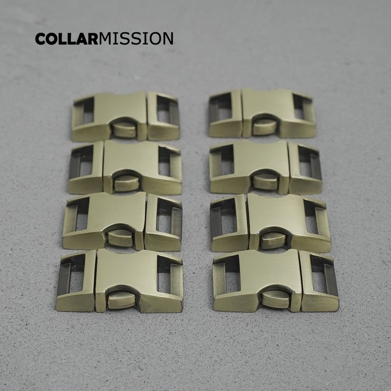 Retailing metal side release curved copper buckles for paracord security lock pet collars DIY accessories Zinc Alloy CK15QT02 - Image 5