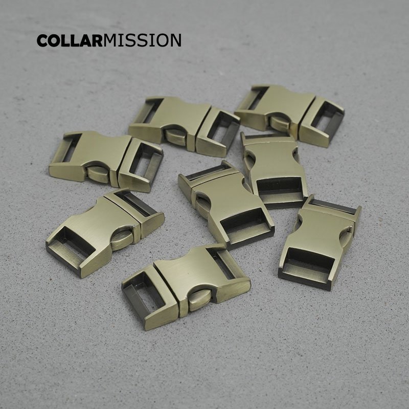Retailing metal side release curved copper buckles for paracord security lock pet collars DIY accessories Zinc Alloy CK15QT02 - Image 6