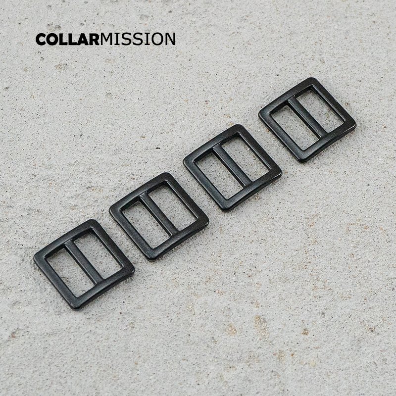 15mm Webbing Straps metal Slider Tri-Glid for bag cat dog leash backpacks accessory black RZK15H - Image 5