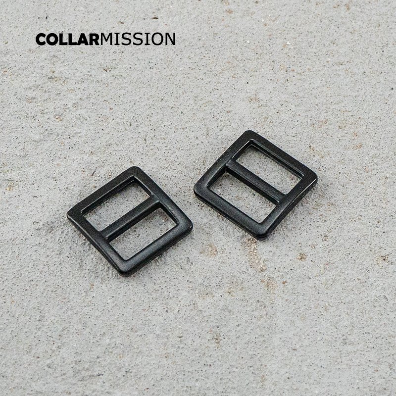 15mm Webbing Straps metal Slider Tri-Glid for bag cat dog leash backpacks accessory black RZK15H - Image 4