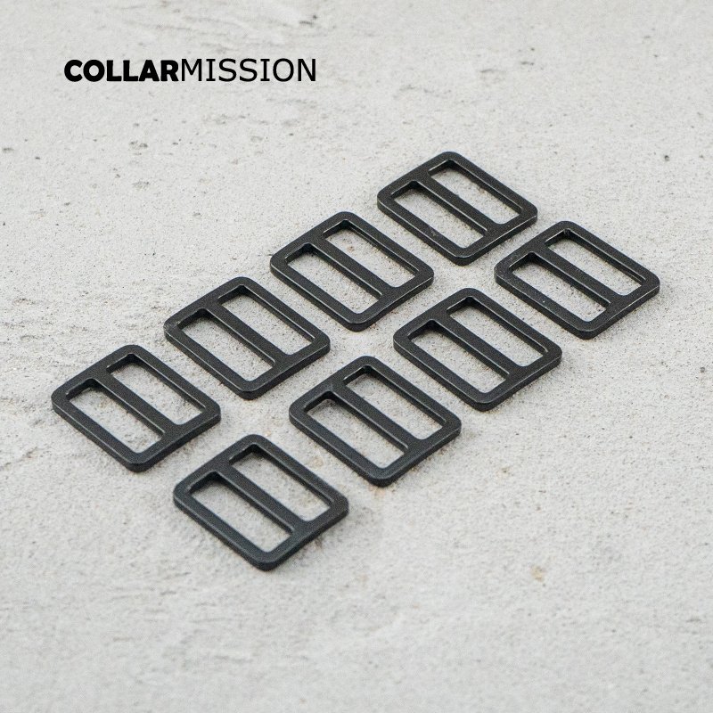 25mm Buckles Adjust Clasp Webbing Slider Buckle metal slider Tri-Glid for DIY dog collar black RZK25H - Image 6