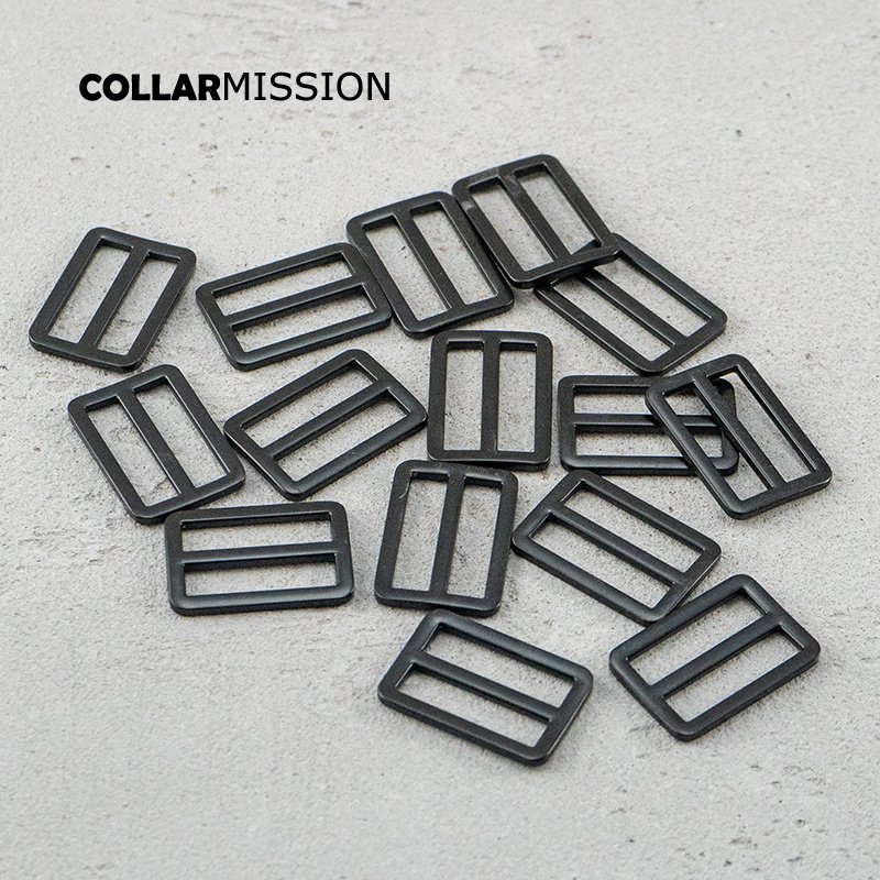 30mm Bag Strap Adjustment Buckle metal Slider Tri-Glid for bag cat dog leash backpacks accessory black RZK30H - Image 7