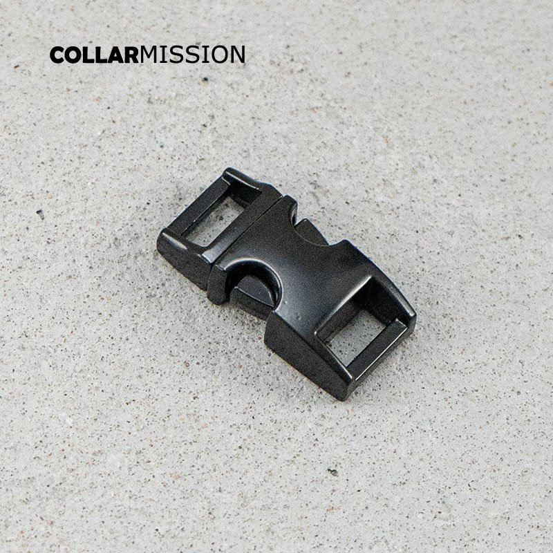 Retailing release buckle black 10mm strap webbing garments DIY pet collar parts durable security lock plated metal buckle CK10H02