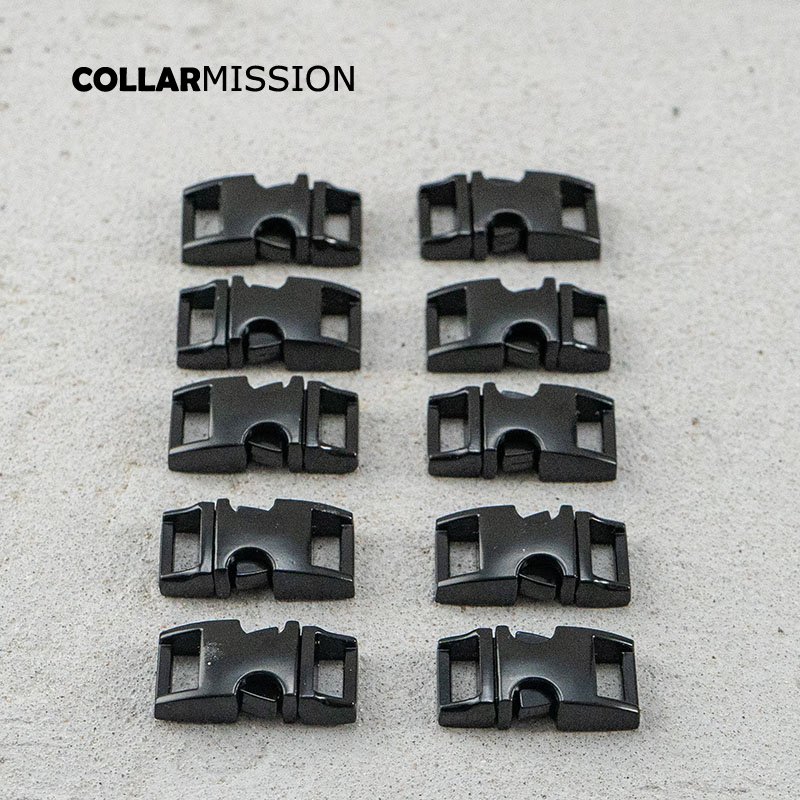 Retailing release buckle black 10mm strap webbing garments DIY pet collar parts durable security lock plated metal buckle CK10H02 - Image 4