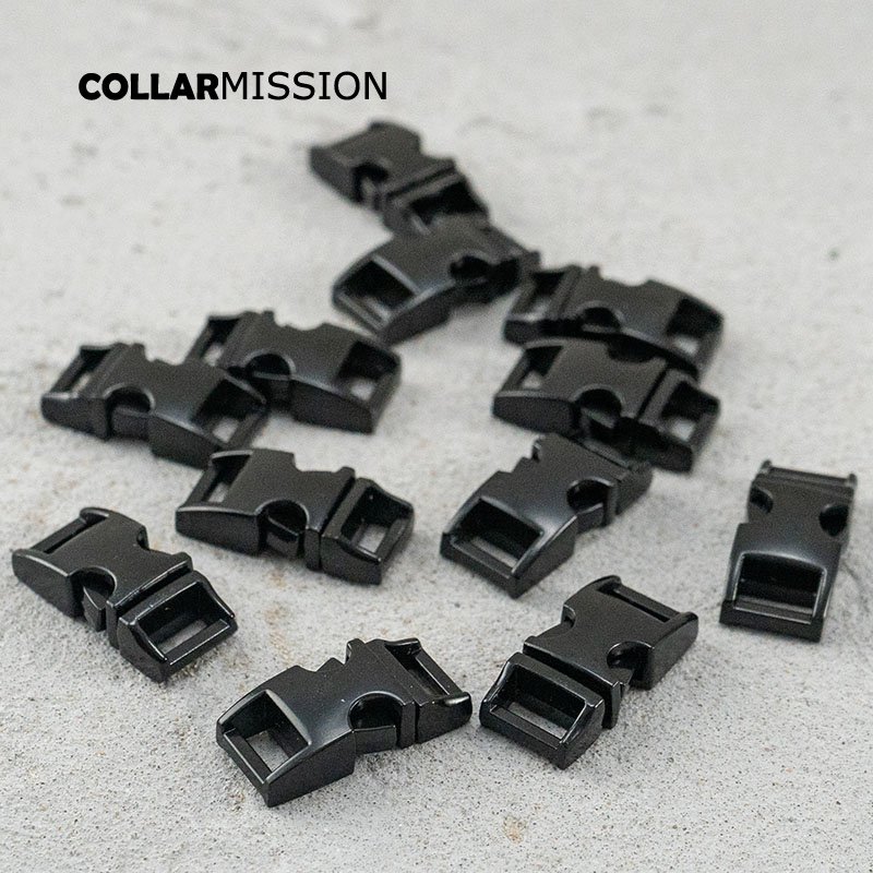 Retailing release buckle black 10mm strap webbing garments DIY pet collar parts durable security lock plated metal buckle CK10H02 - Image 6