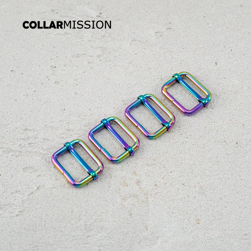 25mm rainbow metal buckle, adjustable, durable, high-quality accessories for hand bags with DIY dog collar parts LXK25CH - Image 4