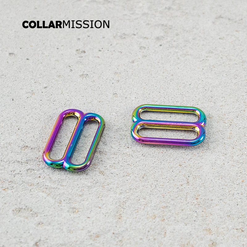 25mm metal adjustable slide buckle rose golden hardware for handmade dog necklace collars Belts Bags durable adjuster BZK25CH - Image 3