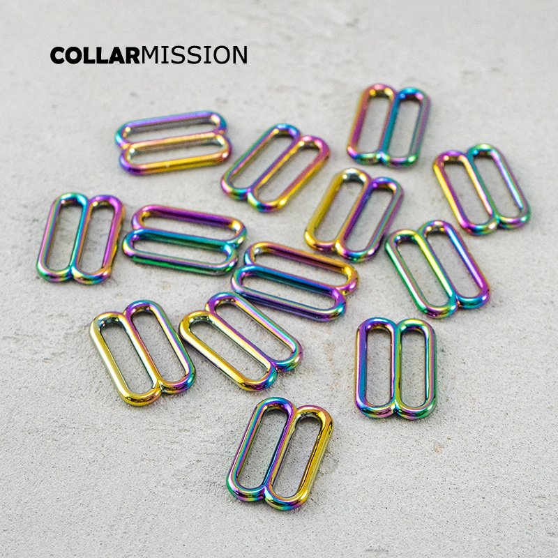 DIY dog collar For 30mm adjustable buckle loop for bag cat dog leash backpacks accessory rainbow BZK30CH - Image 6