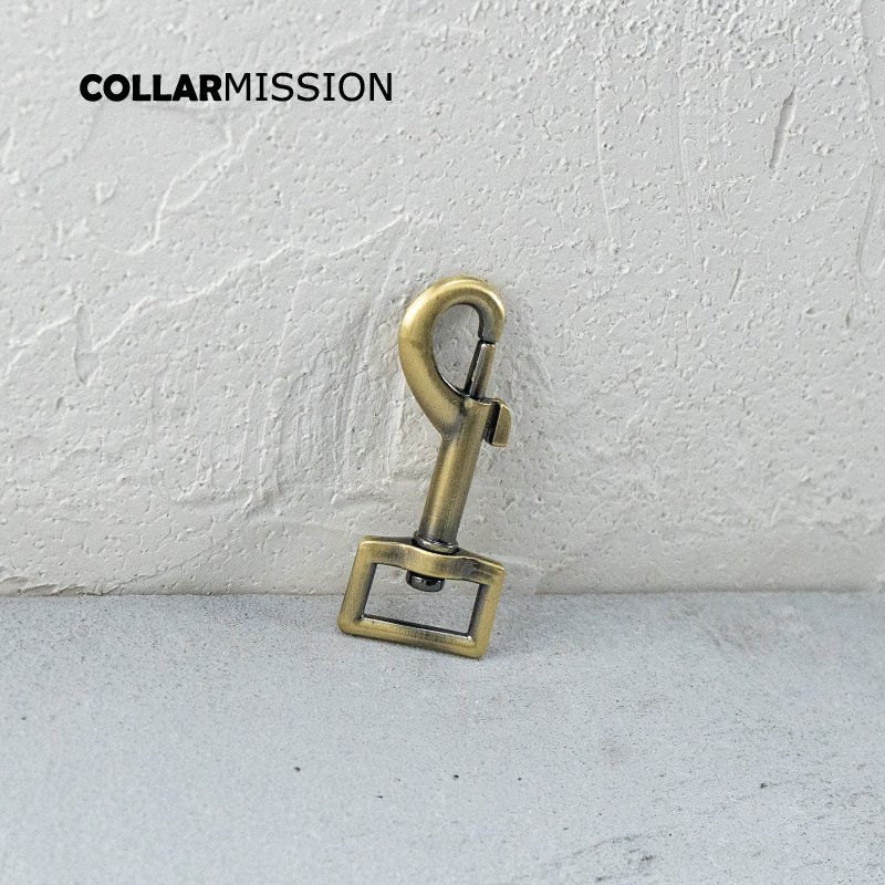 20mm bronze metal non-welded hook buckle for pet dog collar dog leash webbing bag connection accessories PK20QT