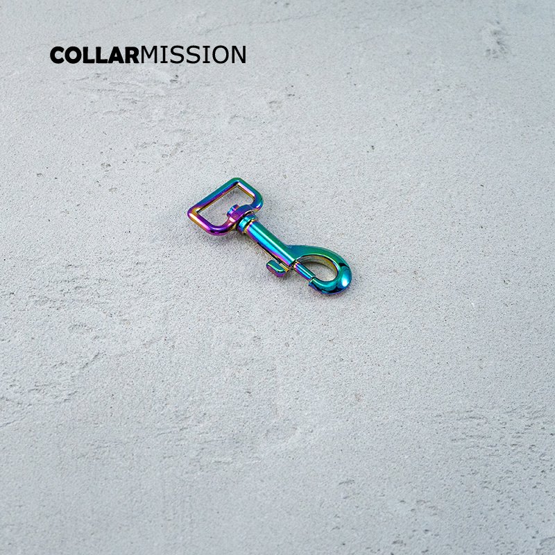 25mm rainbow color metal rotatable hook buckle for outdoor luggage bag dog leash webbing bag connection accessories PK25CH - Image 2
