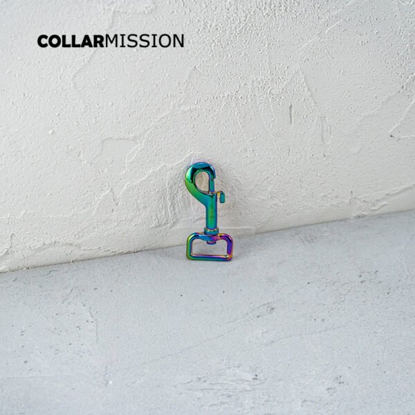 25mm rainbow color metal rotatable hook buckle for outdoor luggage bag dog leash webbing bag connection accessories PK25CH