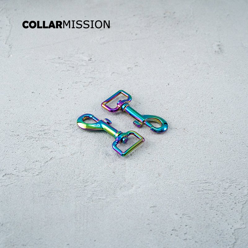 25mm rainbow color metal rotatable hook buckle for outdoor luggage bag dog leash webbing bag connection accessories PK25CH - Image 3