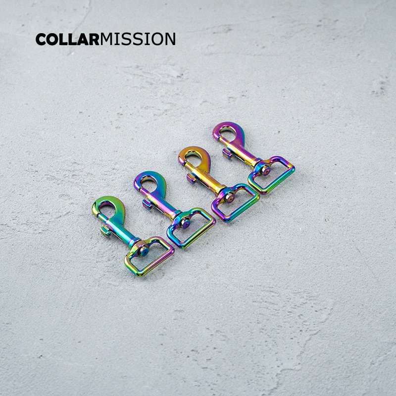 25mm rainbow color metal rotatable hook buckle for outdoor luggage bag dog leash webbing bag connection accessories PK25CH - Image 4