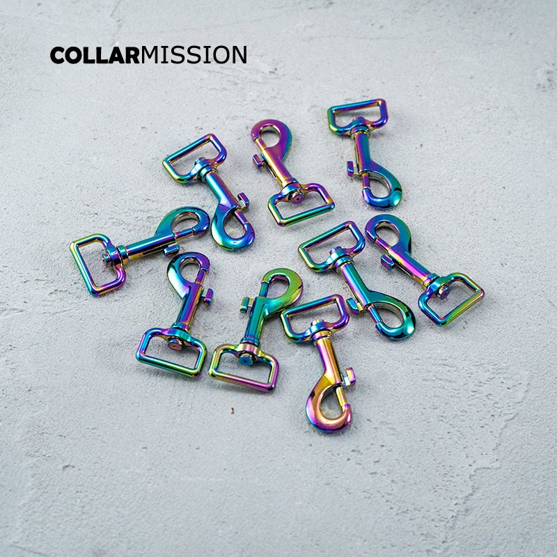 25mm rainbow color metal rotatable hook buckle for outdoor luggage bag dog leash webbing bag connection accessories PK25CH - Image 8