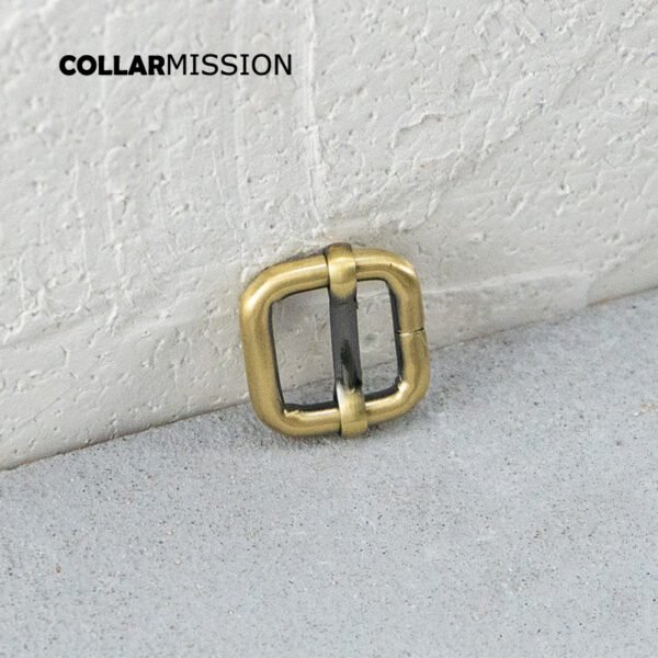 15mm metal zinc alloy roller needle adjusting buckle for luggage bag with dog collar dog leash accessories bronze  LXK15QT