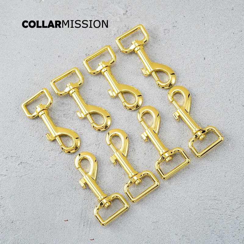 25mm high quality electroplated yellow gold metal parts for dog collar dog leash accessories PK25HJ - Image 5