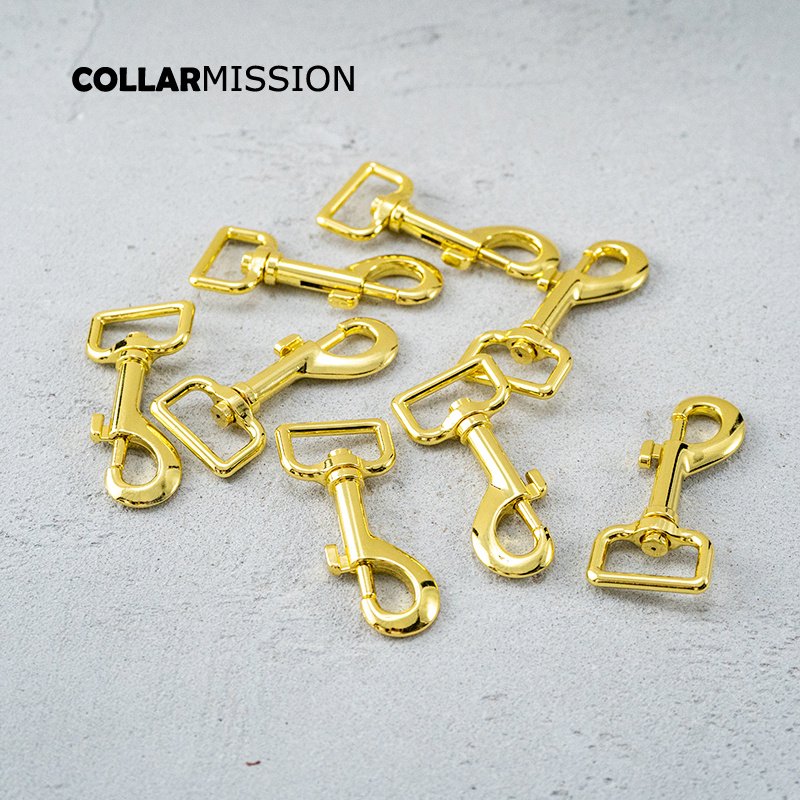 25mm high quality electroplated yellow gold metal parts for dog collar dog leash accessories PK25HJ - Image 6