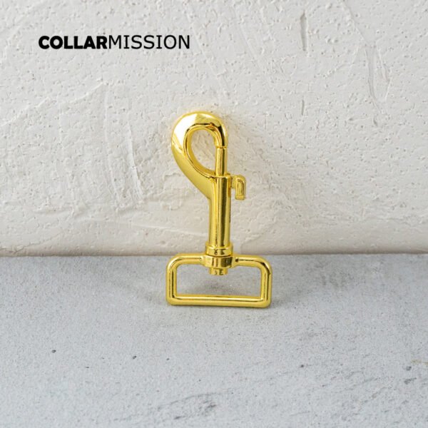 30mm rotatable durable metal dog clip hook for outdoor luggage belt webbing bag dog collar accessories yellow gold  PK30HJ