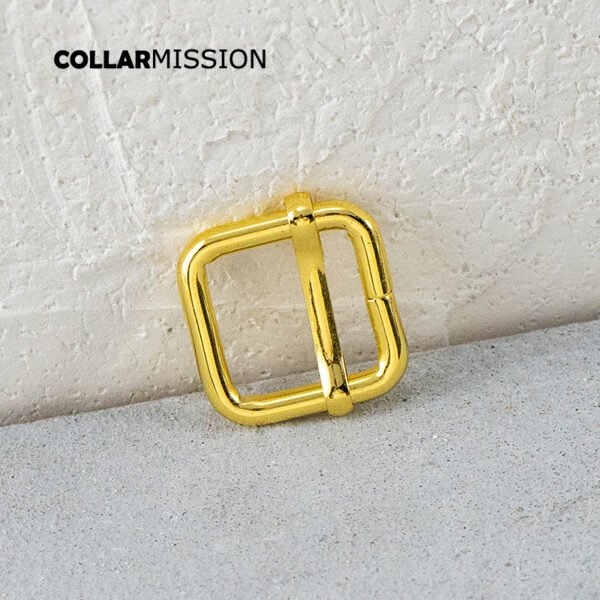 20mm durable metal zinc alloy roller needle adjusting buckle for luggage bag with dog collar accessories yellow gold  LXK20HJ