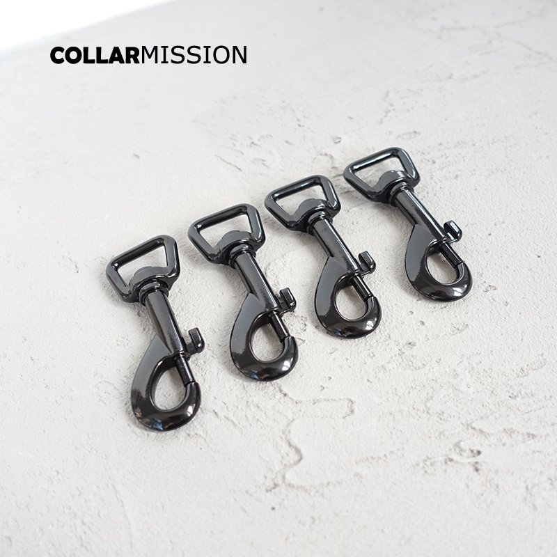 Heavy Duty DIY Dog Puppy Collar, Metal Buckles, Black Sewing, Swivel Clasp Paracord, Leathercraft, Handmade Accessories,,20mm - Image 4