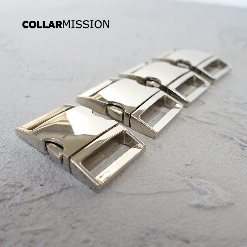 Contoured Side Release Buckle, Environmental Metal Buckle, Silvery, DIY Personal Sewing, Dog Collar Accessory, CK25Y02, 25mm - Image 4