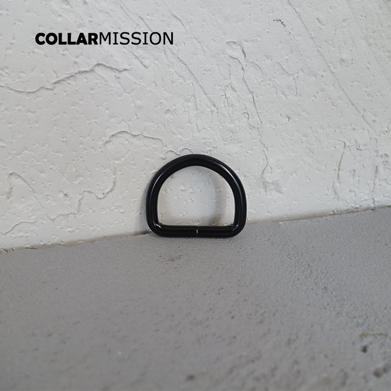Metal D Rings for Pet Necklace, Webbing Strap, Leather Craft Bag Sewing, DIY Parts Accessory, Connect Buckle DK25H, Black, 25mm - Image 3