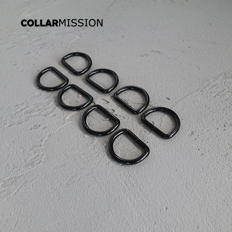 Metal D Rings for Pet Necklace, Webbing Strap, Leather Craft Bag Sewing, DIY Parts Accessory, Connect Buckle DK25H, Black, 25mm - Image 7