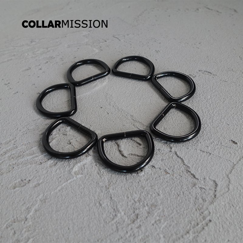 Metal D Rings for Pet Necklace, Webbing Strap, Leather Craft Bag Sewing, DIY Parts Accessory, Connect Buckle DK25H, Black, 25mm - Image 5