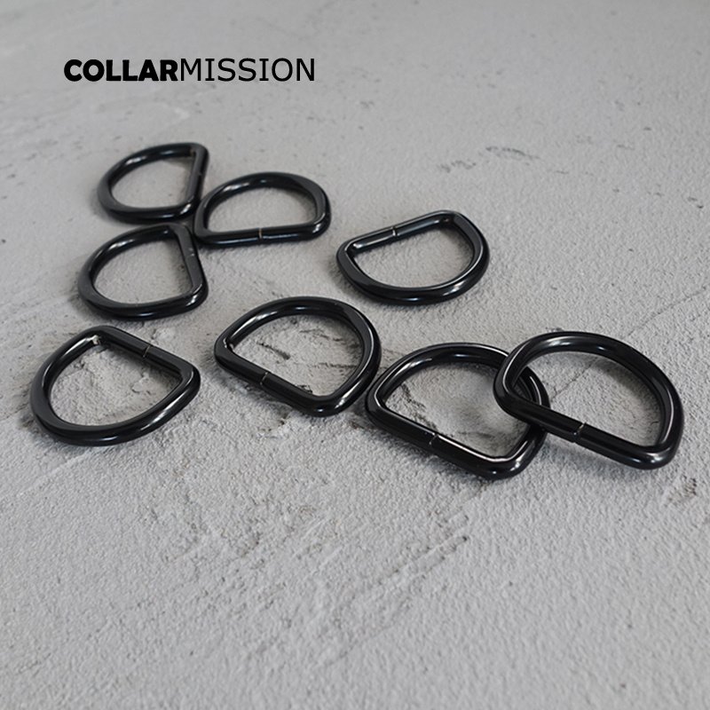 Metal D Rings for Pet Necklace, Webbing Strap, Leather Craft Bag Sewing, DIY Parts Accessory, Connect Buckle DK25H, Black, 25mm - Image 8