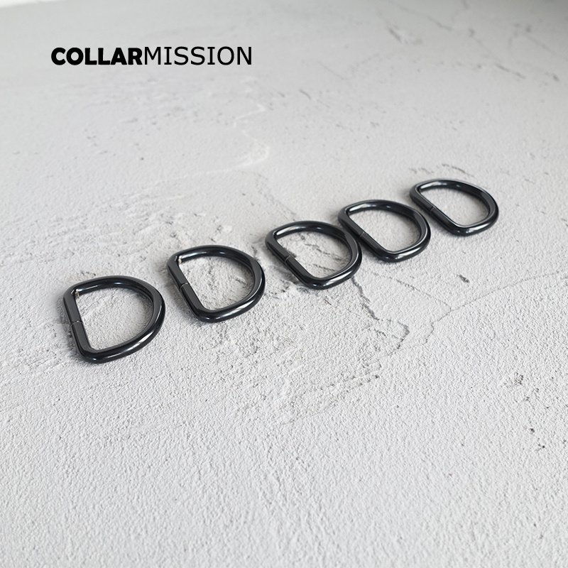 Metal D Rings for Pet Necklace, Webbing Strap, Leather Craft Bag Sewing, DIY Parts Accessory, Connect Buckle DK25H, Black, 25mm - Image 6