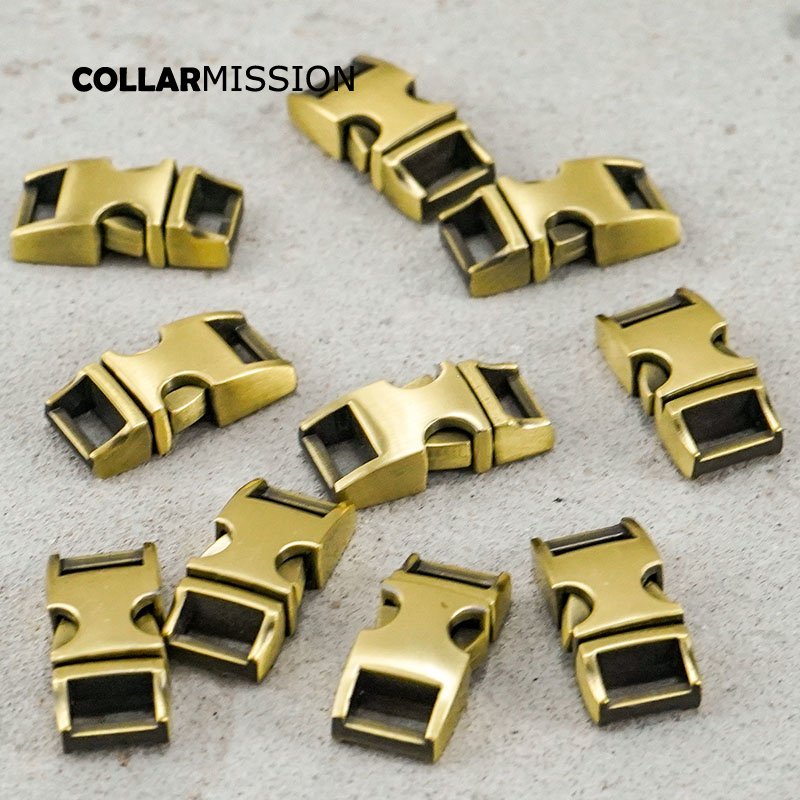 Retailing release buckle copper 10mm strap webbing garments DIY pet collar parts durable security lock plated metal buckle CK10QT02 - Image 7