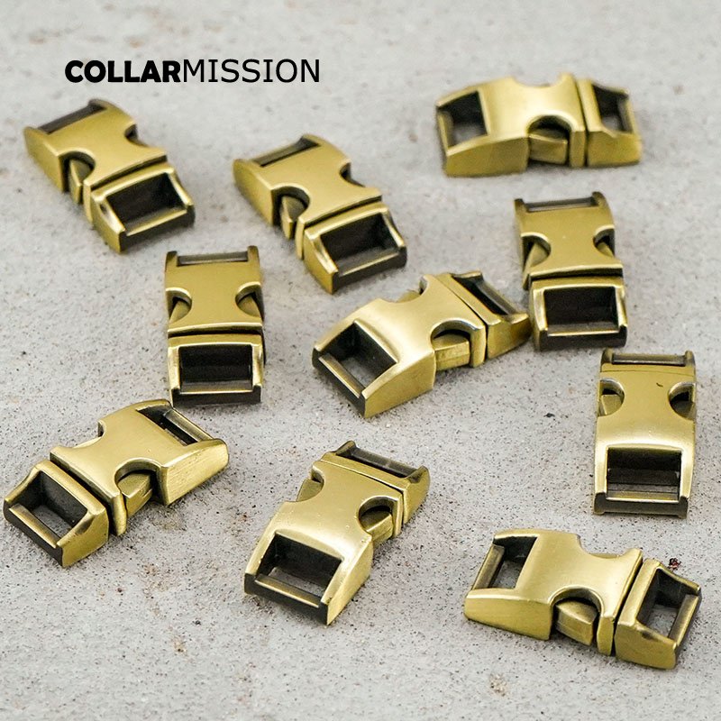 Retailing release buckle copper 10mm strap webbing garments DIY pet collar parts durable security lock plated metal buckle CK10QT02 - Image 8
