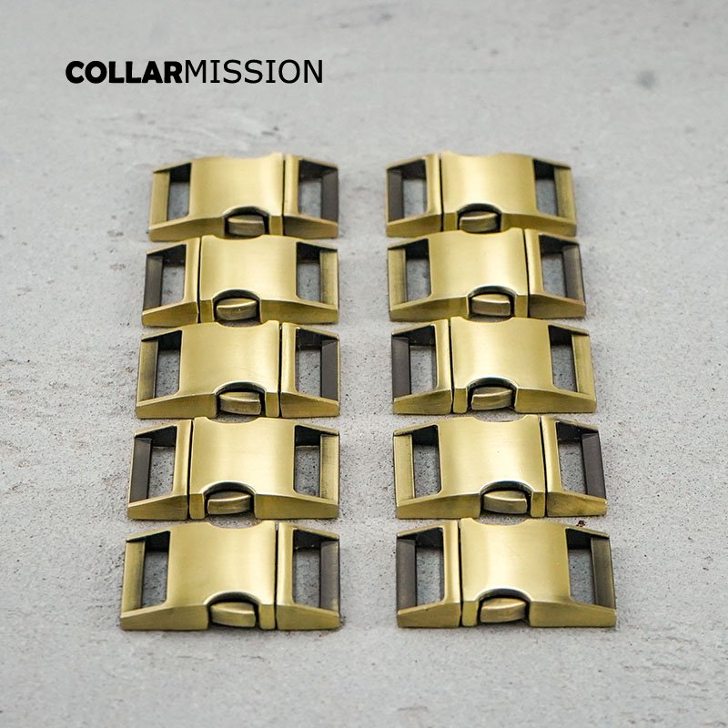 Metal side release curved buckles durable hardware high quality lock puppy cat collars diy parts Zinc Alloy CK25QT02 - Image 5