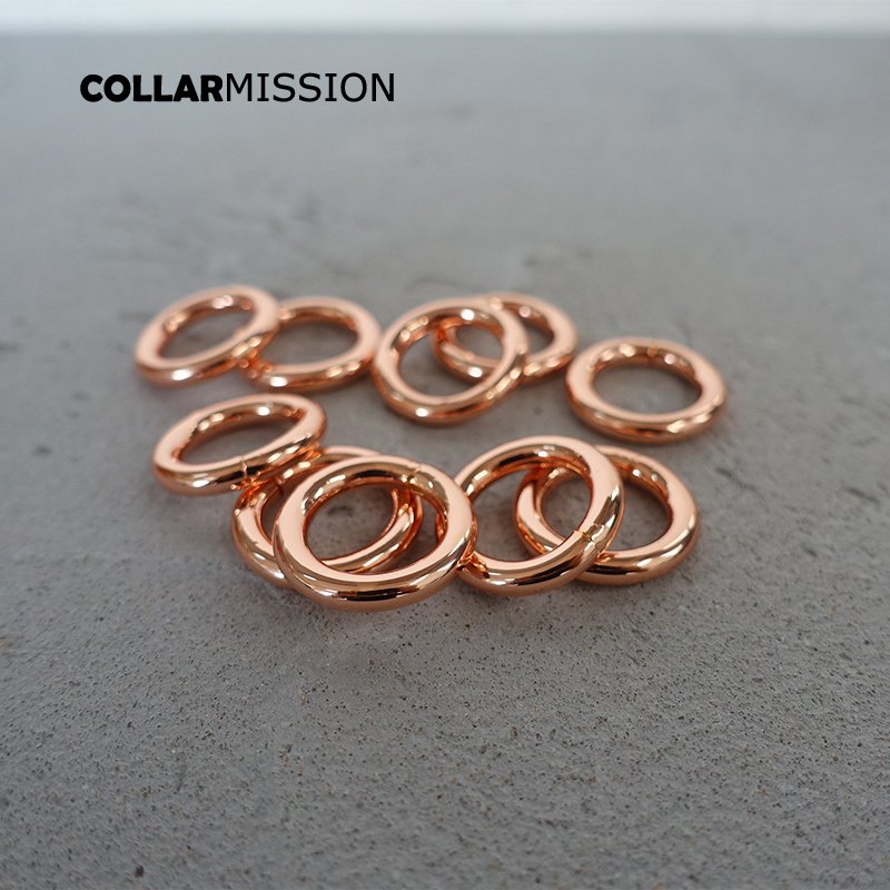 Metal Plated non-Welded 15mm rose gold O Rings adjustable ring clip buckles Hooks for handbag back YH15M - Image 6