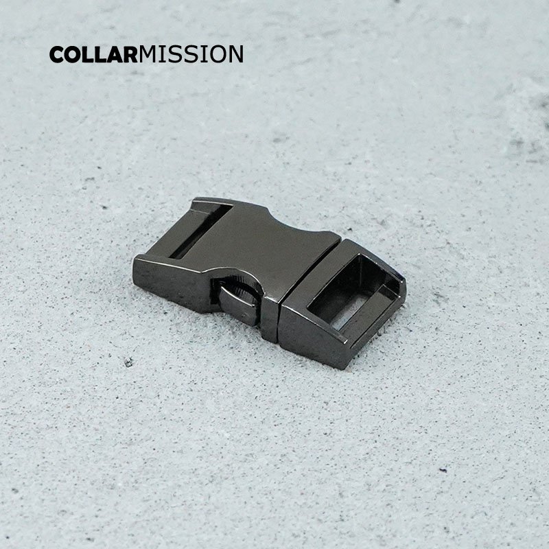 Metal side release curved buckle durable hardware for paracord security lock pet collars diy part Zinc Alloy CK15QH02