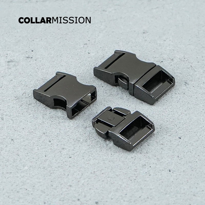 Metal side release curved buckle durable hardware for paracord security lock pet collars diy part Zinc Alloy CK15QH02 - Image 3