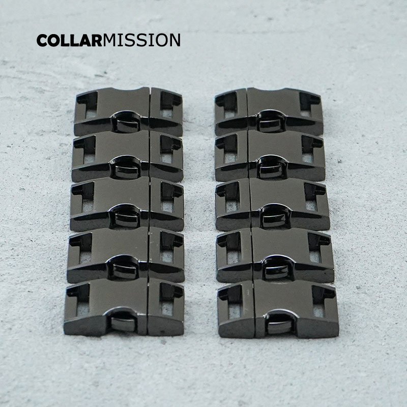 Metal side release curved buckle durable hardware for paracord security lock pet collars diy part Zinc Alloy CK15QH02 - Image 5