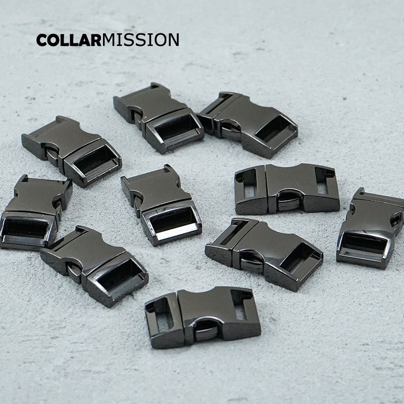 Metal side release curved buckle durable hardware for paracord security lock pet collars diy part Zinc Alloy CK15QH02 - Image 6