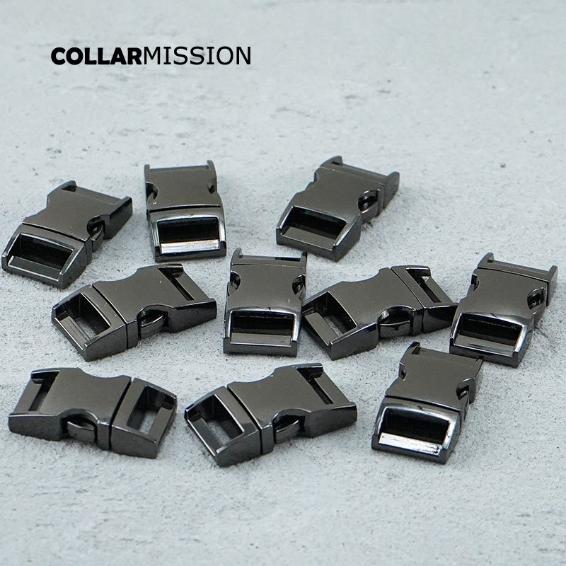 Metal side release curved buckle durable hardware for paracord security lock pet collars diy part Zinc Alloy CK15QH02 - Image 7