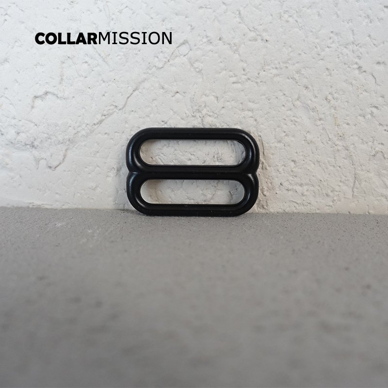 Retailing high quality black plated metal buckle adjuster slider for dIY dog collar 25mm sewing Webbing handbag backpack BZK25H - Image 4