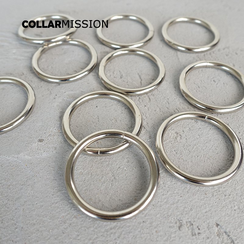 Retail Metal O Rings for Pet puppy Collar 30mm Webbing Strap Leather bag Sewing Parts diy accessory O-shaped buckle YH30Y - Image 6