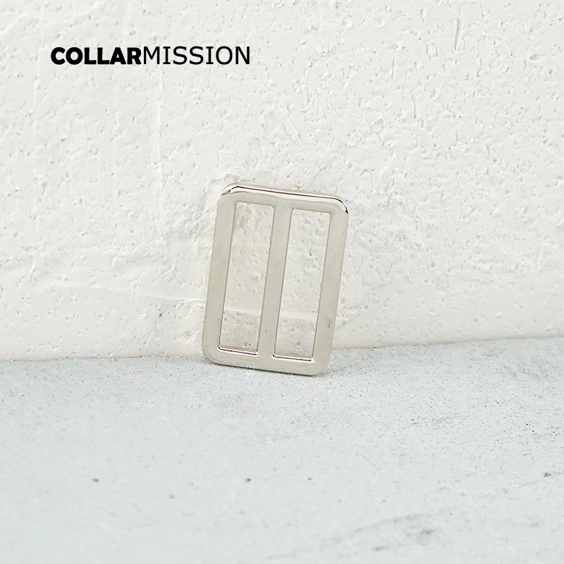 30mm Buckles Adjust Clasp Webbing Slider Buckle metal slider Tri-Glid dog collar silver RZK30Y - Image 3