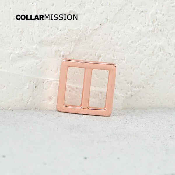 15mm high quality metal slider Tri-Glid outdoor backpack straps dog collar accessory rose gold RZK15M