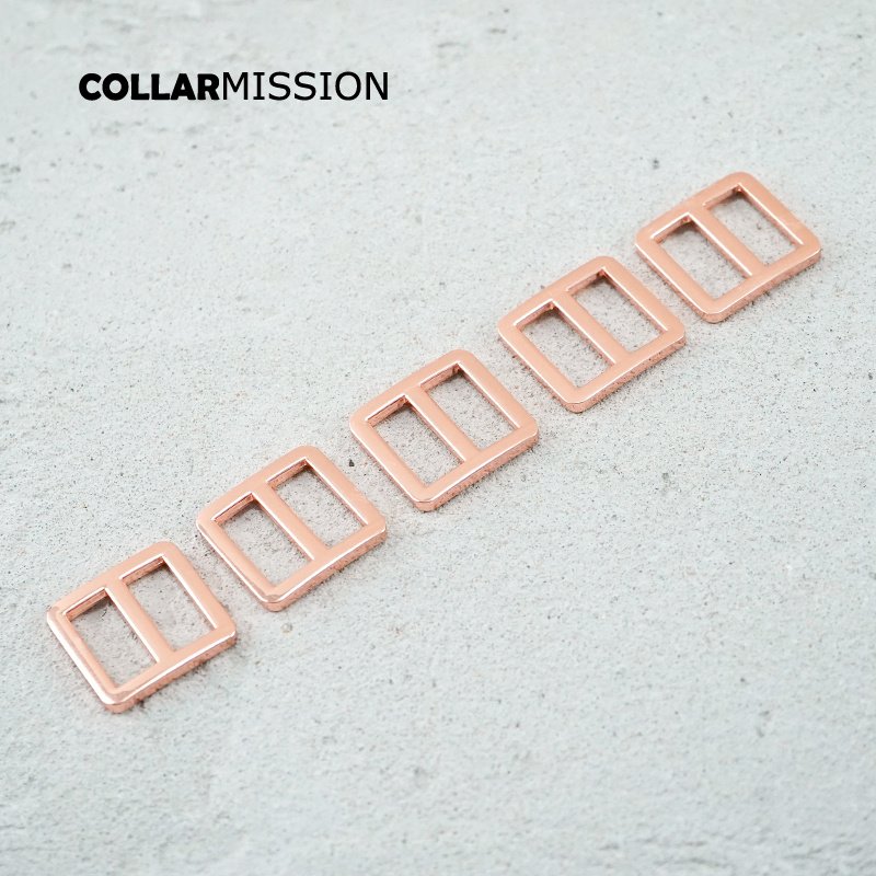20mm Bag Strap Adjustment Buckle metal Slider Tri-Glid outdoor backpack straps dog collar accessory rose gold RZK20M - Image 4