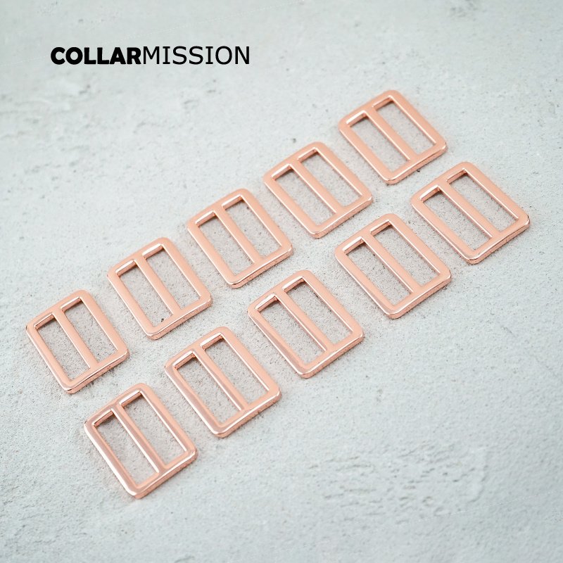 30mm fine workmanship metal slider Tri-Glid for bag cat dog leash backpacks accessory rose gold RZK30M - Image 6