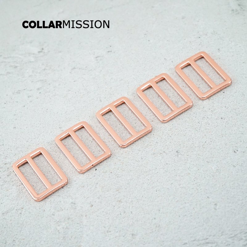 30mm fine workmanship metal slider Tri-Glid for bag cat dog leash backpacks accessory rose gold RZK30M - Image 5